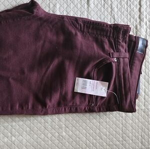 JBrand French Terry jeans in Burgundy ,size 32